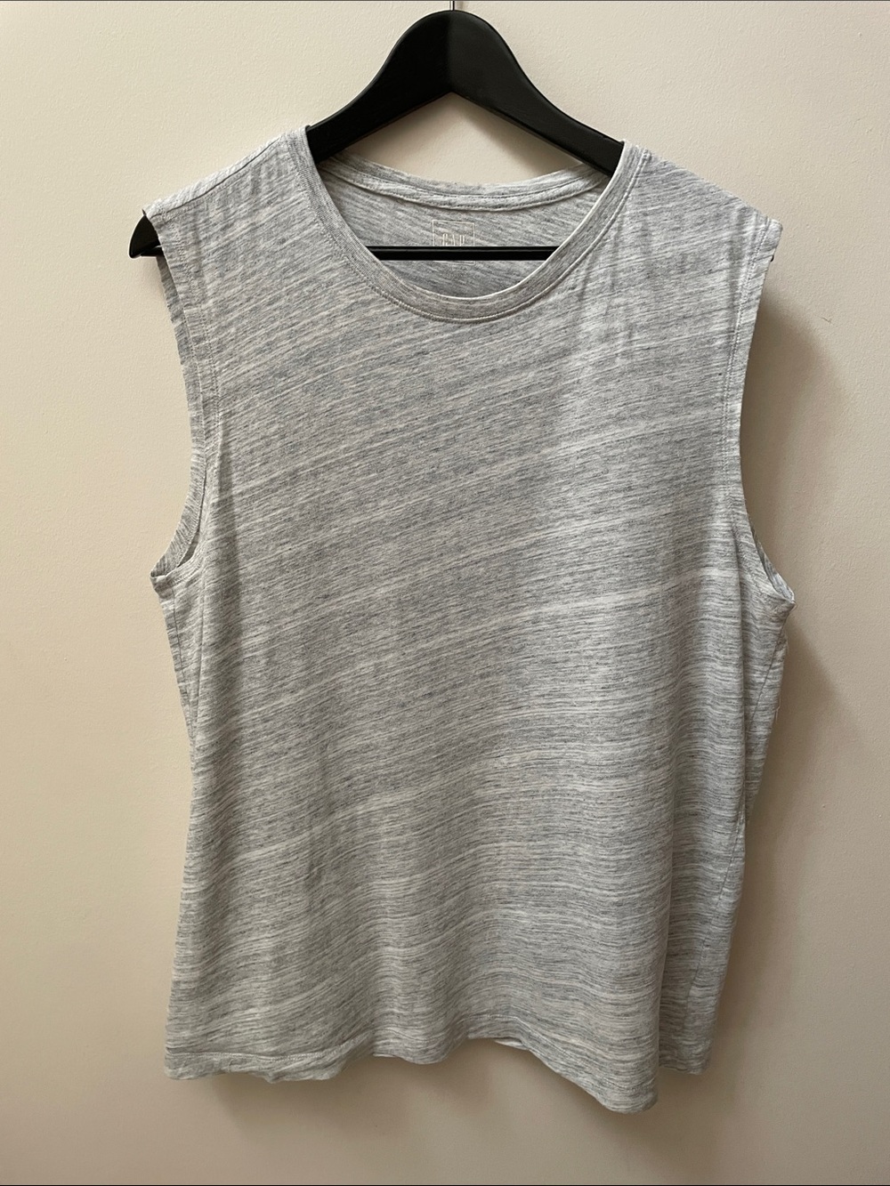 GAP Cotton Light Gray Muscle Tee Tank